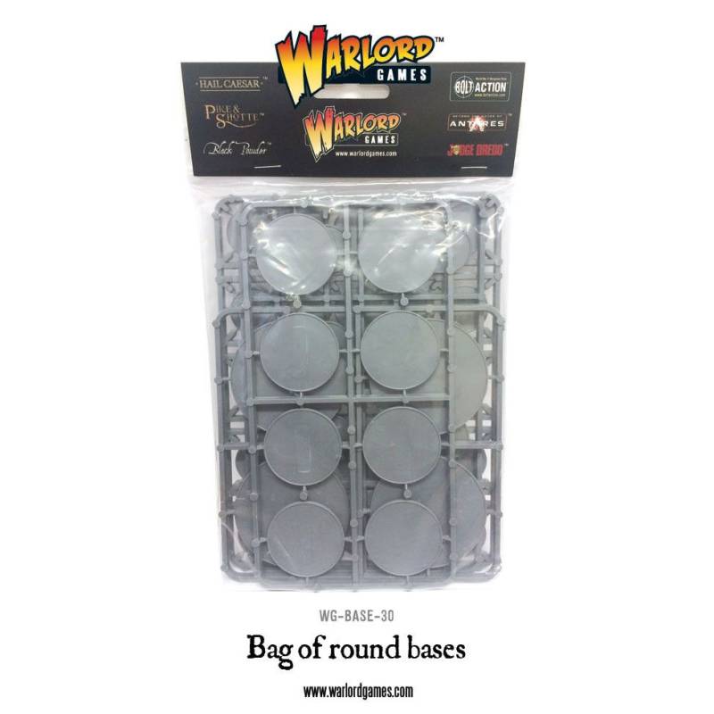 Warlord Games Bag of Round Bases 45 Base Basen Rundbase Podest Bolt Action