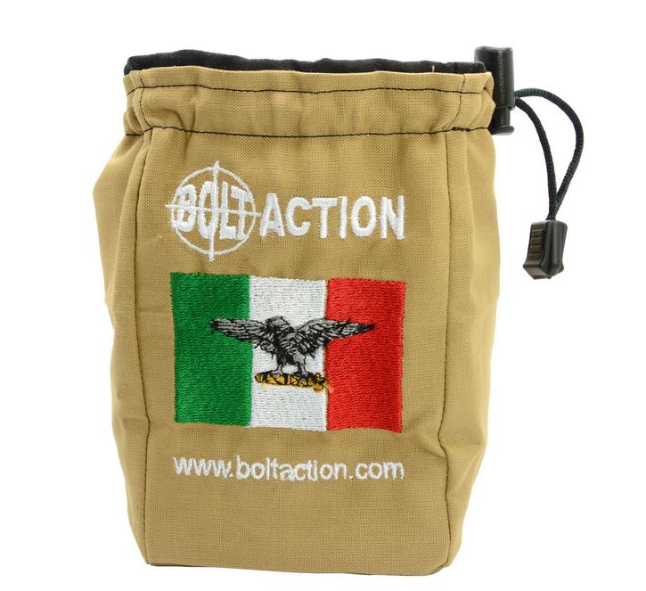 Warlord Games Bolt Action Italian Army Dice Bag Würfelbeutel für Order dice