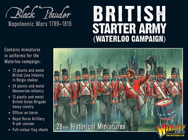 Warlord Games Napoleonic British Starter Army Waterloo Campaign Black Powder