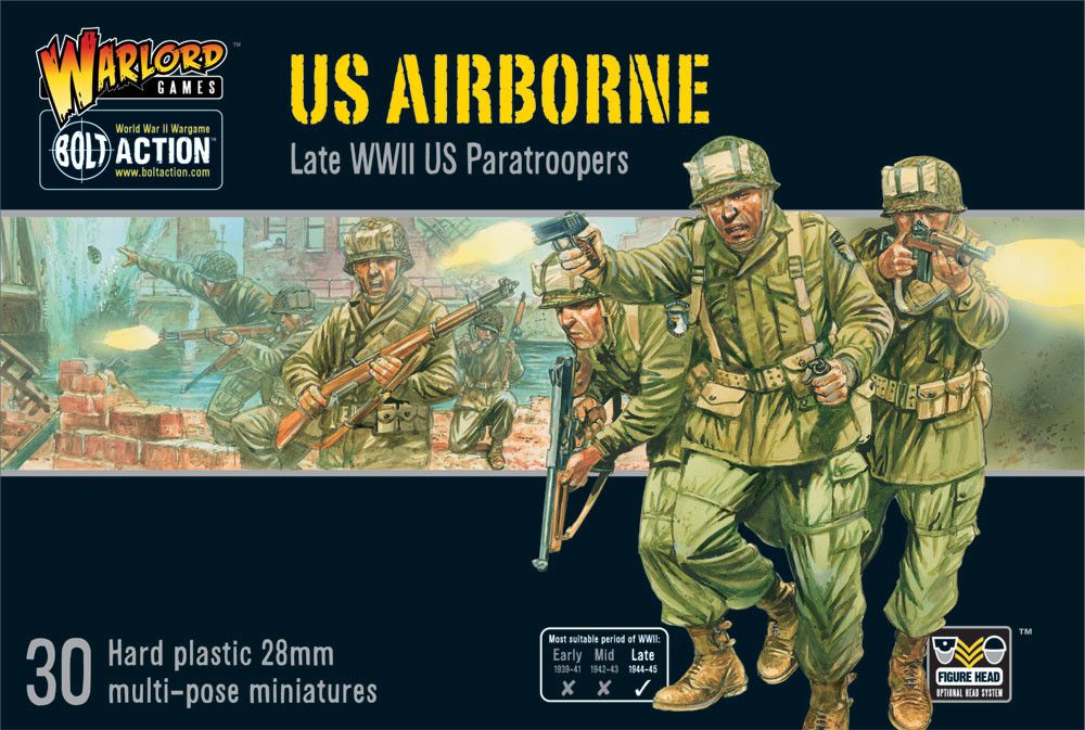 Warlord Games - US Airborne Paratroopers Late WWII 28mm - Bolt Action  - Amerika