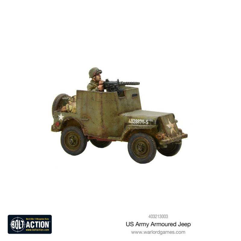 Warlord Games US Armoured Jeep 28mm Amerika Bolt Action WWII Car Fahrzeug