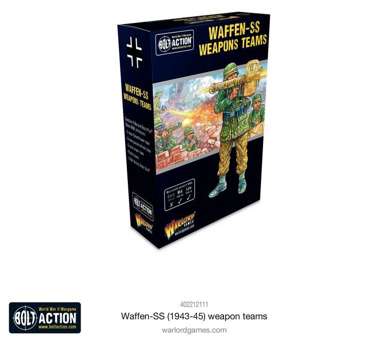 Warlord Games Waffen-SS (1943-45) Weapons Teams 28mm Bolt Action Deutschland