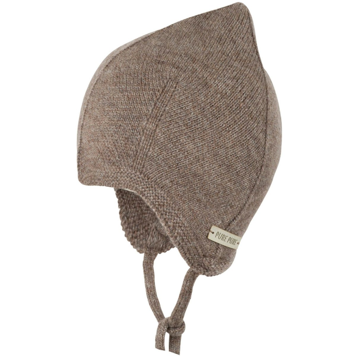 Warme Strickmütze Merinowolle Kaschmir Mix braun 41/43 Warme Strickmütze Merinowolle Kaschmir Mix braun 41/43