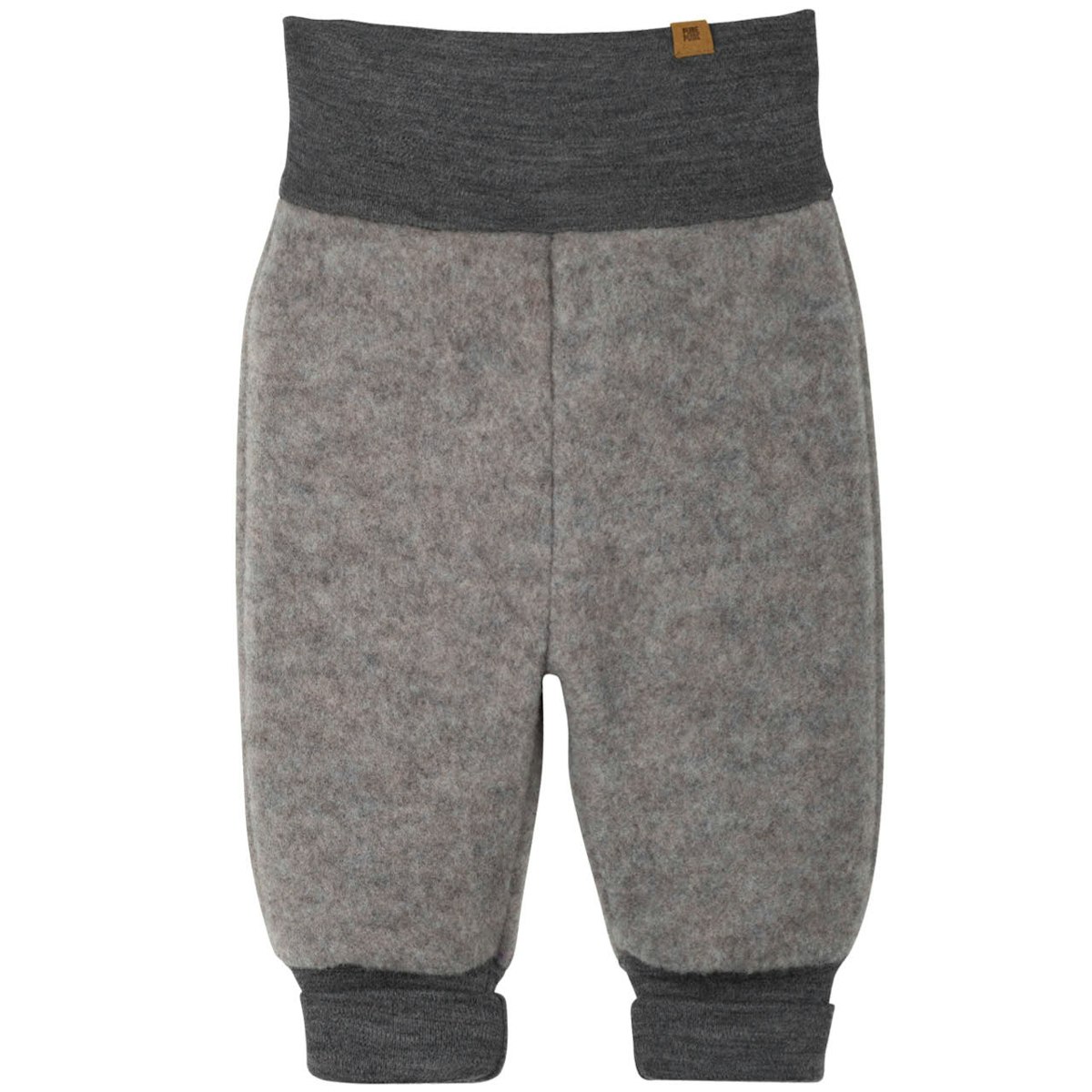 Warme Woll Fleece Hose Bündchen grau 74 Warme Woll Fleece Hose Bündchen grau 74