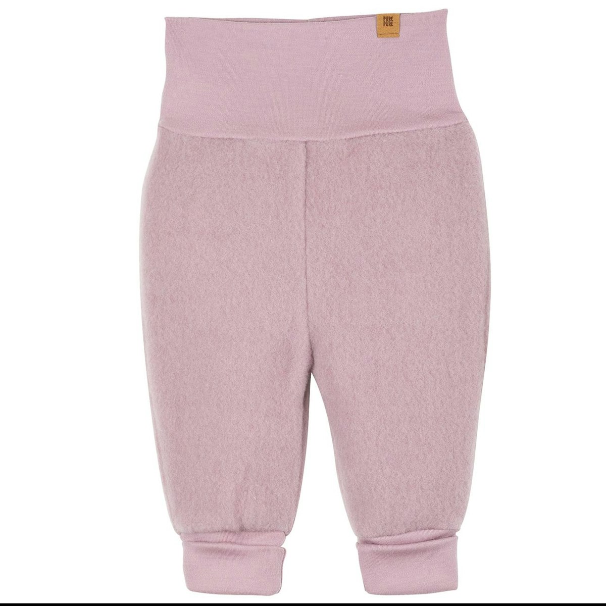 Warme Woll Fleece Hose Bündchen mauve 68 Warme Woll Fleece Hose Bündchen mauve 68