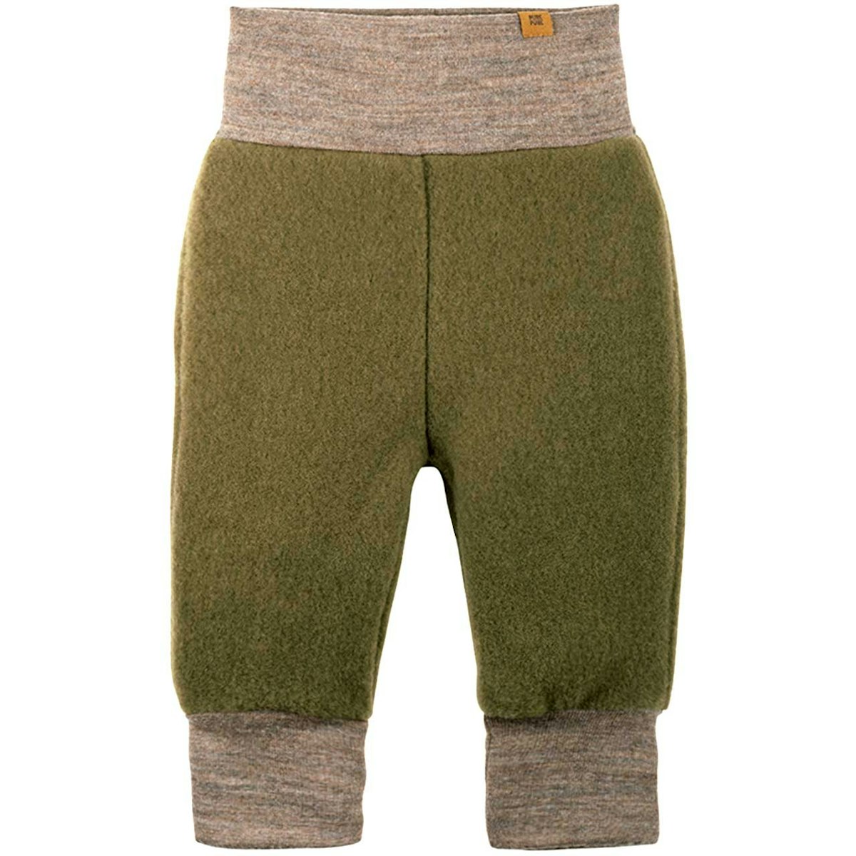 Warme Woll Fleece Hose Bündchen moos-grün 68 Warme Woll Fleece Hose Bündchen moos-grün 68