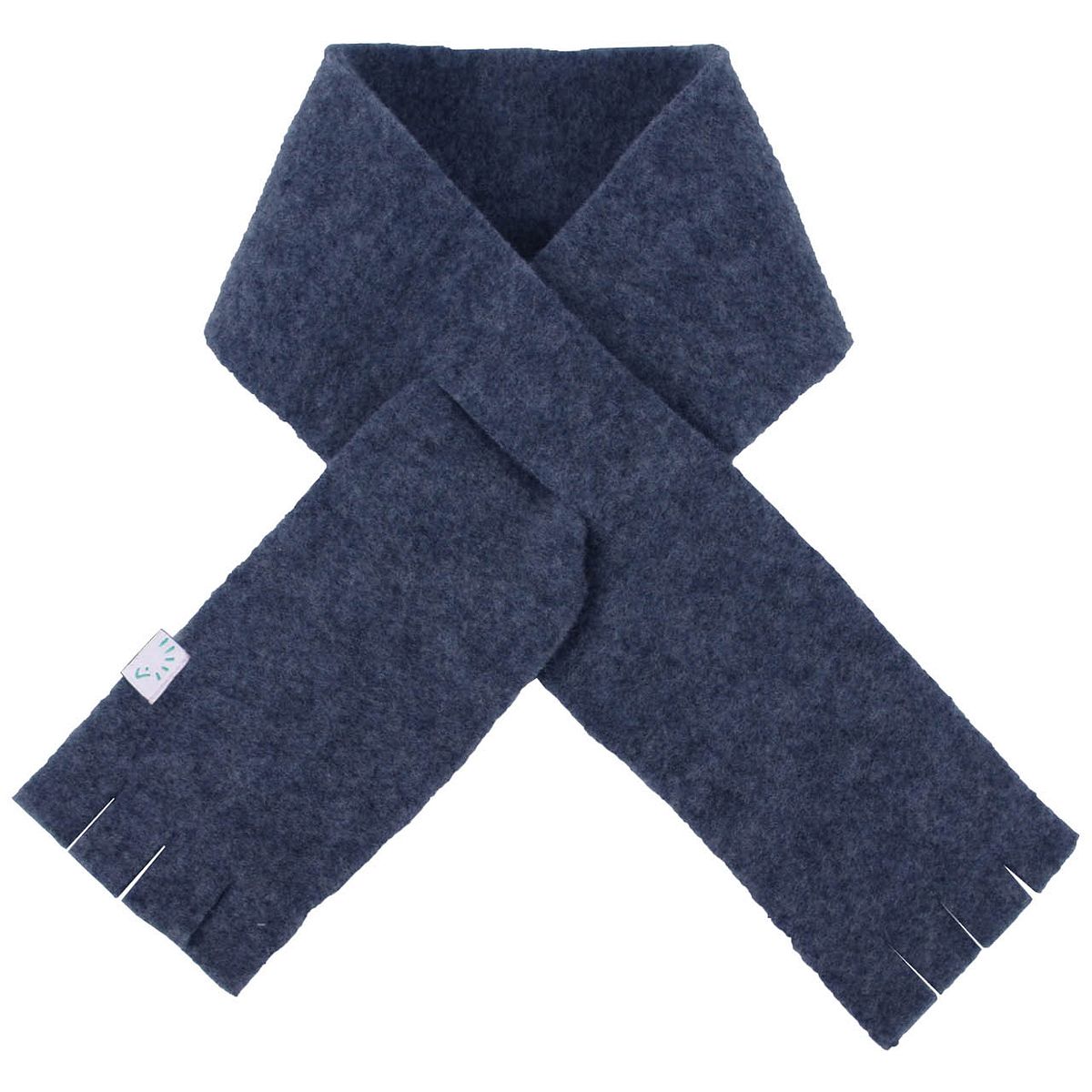 Warmer Wollfleece Steckschal JEANSMELANG L Warmer Wollfleece Steckschal JEANSMELANG L