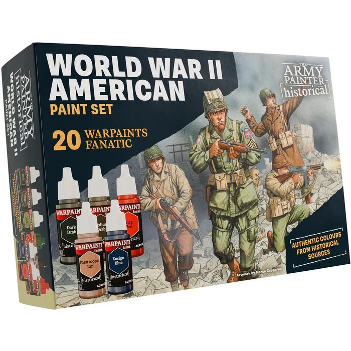Warpaints Fanatic Historical WWII American Paint Set Army Painter Farben WP8082 Warpaints Fanatic Historical WWII American Paint Set Army Painter Farben WP8082