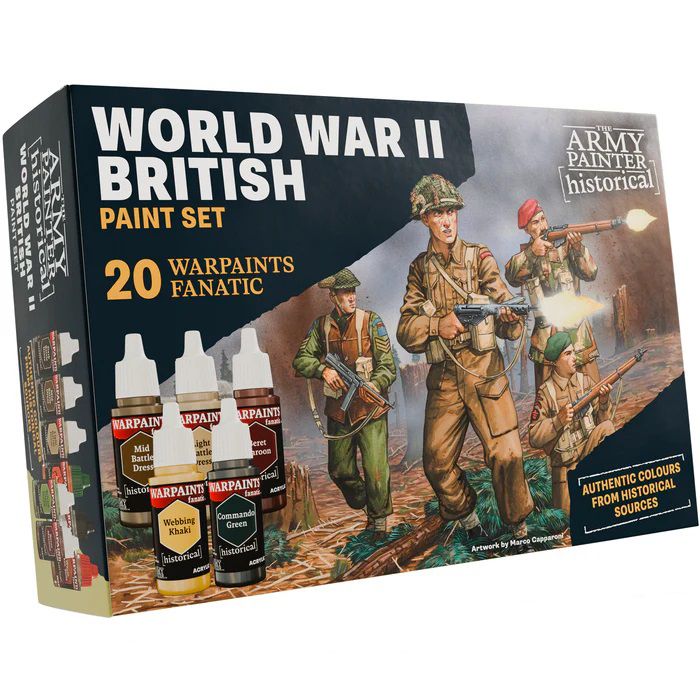 Warpaints Fanatic Historical WWII British Paint Set Army Painter Farben WP8084 Warpaints Fanatic Historical WWII British Paint Set Army Painter Farben WP8084