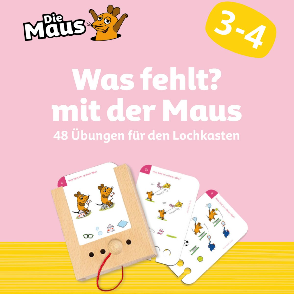 Was fehlt? Kartensatz mit der Maus ab 3-4 Jahren Was fehlt? Kartensatz mit der Maus ab 3-4 Jahren