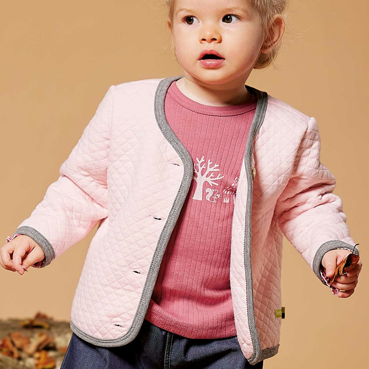 Wattierte Jacke Rautenmuster rosa 74/80 Wattierte Jacke Rautenmuster rosa 74/80