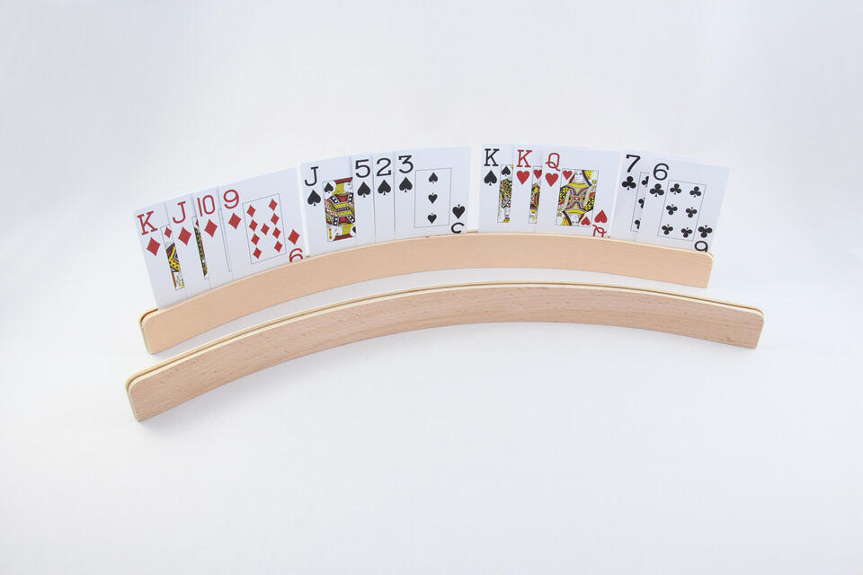 Weible Spiele - Spielkartenhalter Holz Weible Spiele - Spielkartenhalter Holz