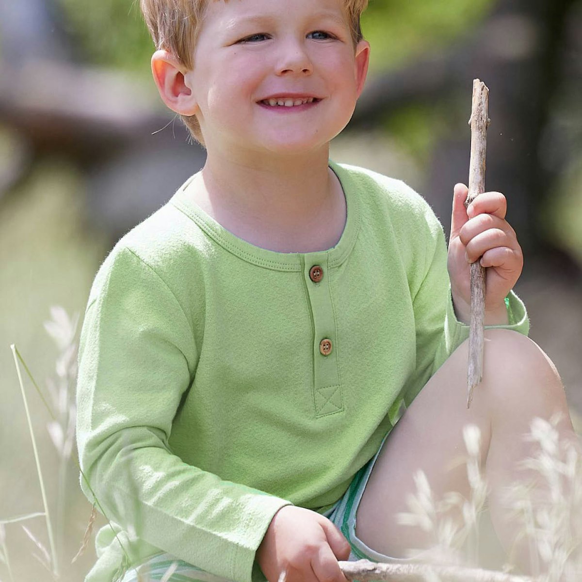 Weiches Musselin Langarmshirt hellgrün 110/116 Weiches Musselin Langarmshirt hellgrün 110/116