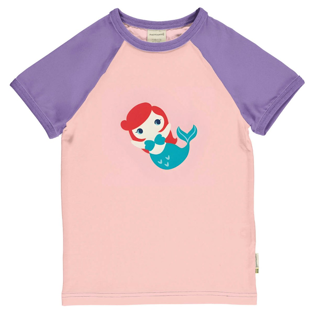 Weiches Raglan T-Shirt Meerjungfrau rosa 134/140 Weiches Raglan T-Shirt Meerjungfrau rosa 134/140