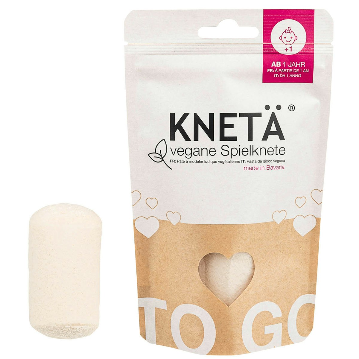 Weiße Knete ab 1 Jahr, 100g Beutel Weiße Knete ab 1 Jahr, 100g Beutel