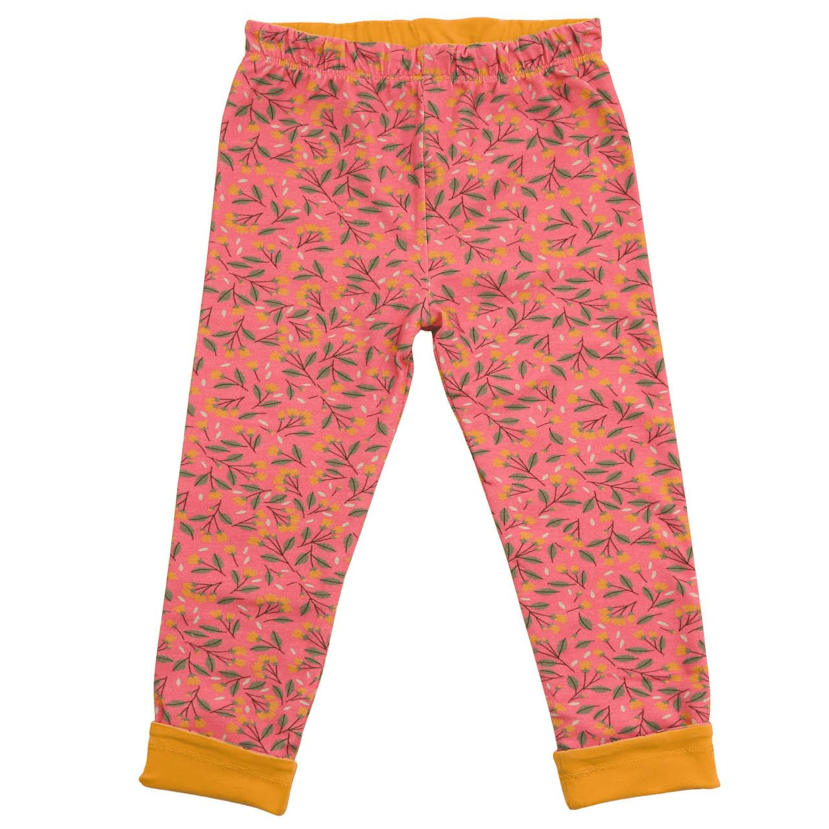 Wende Leggings Miniblümchen pink-curry 146/152 Wende Leggings Miniblümchen pink-curry 146/152