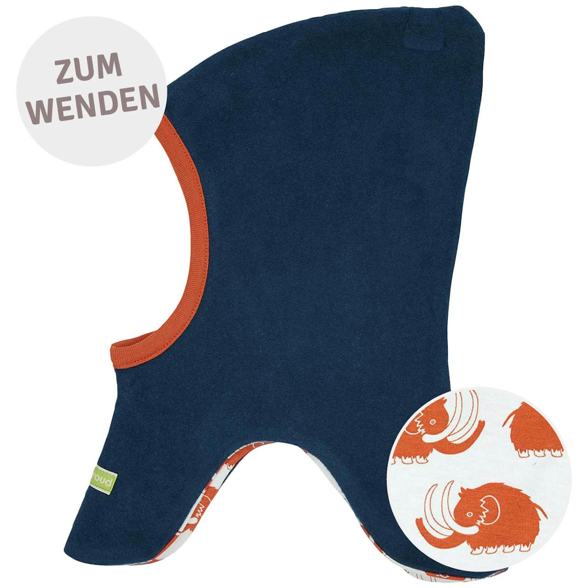 Wende Schlupfmütze Fleece dunkelblau 74 Wende Schlupfmütze Fleece dunkelblau 74