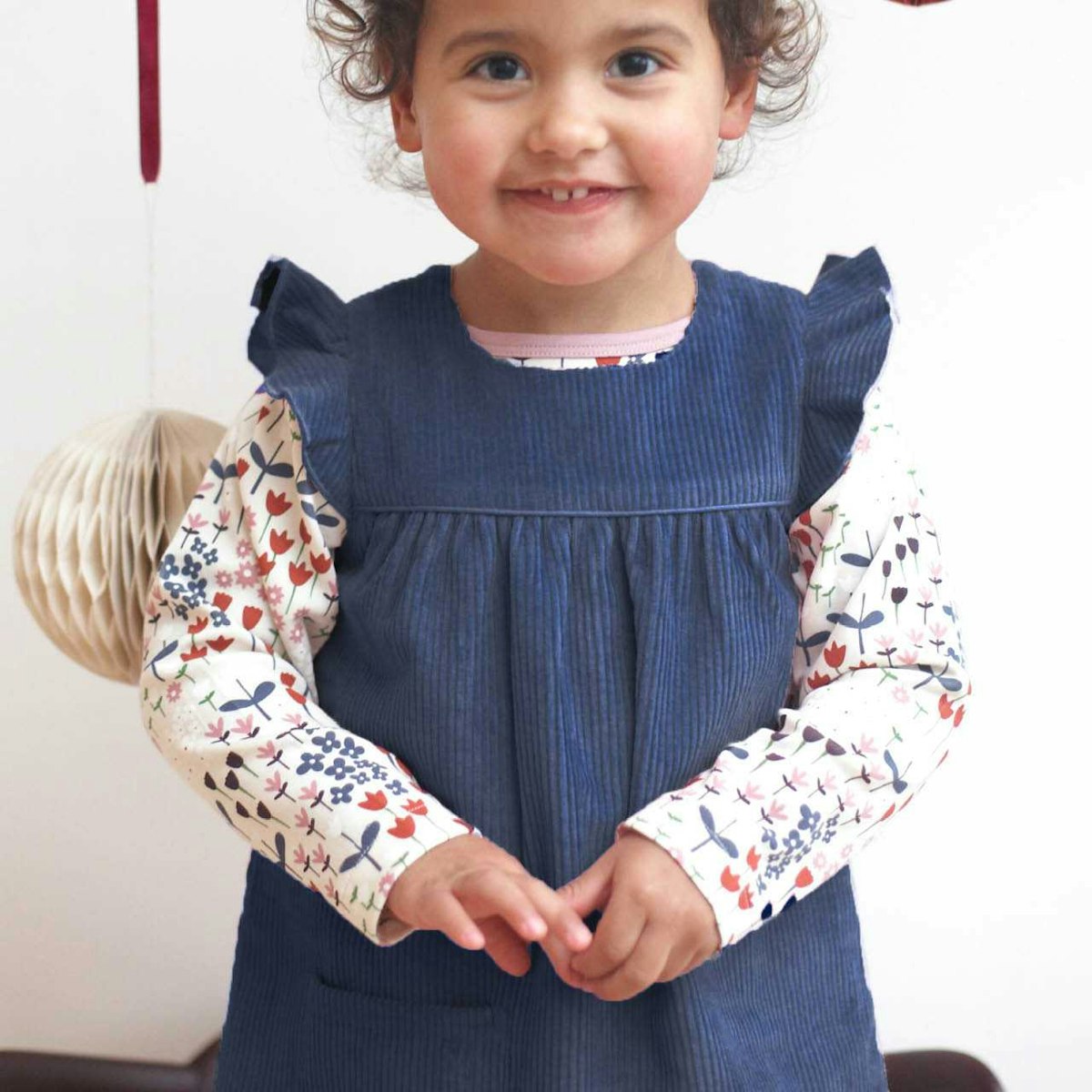 Wendekleid Cord Retro dunkelblau 92 Wendekleid Cord Retro dunkelblau 92