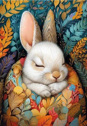 Wentworth Puzzles - Holzpuzzle / 40 Teile / Snuggle Bunny Wentworth Puzzles - Holzpuzzle / 40 Teile / Snuggle Bunny