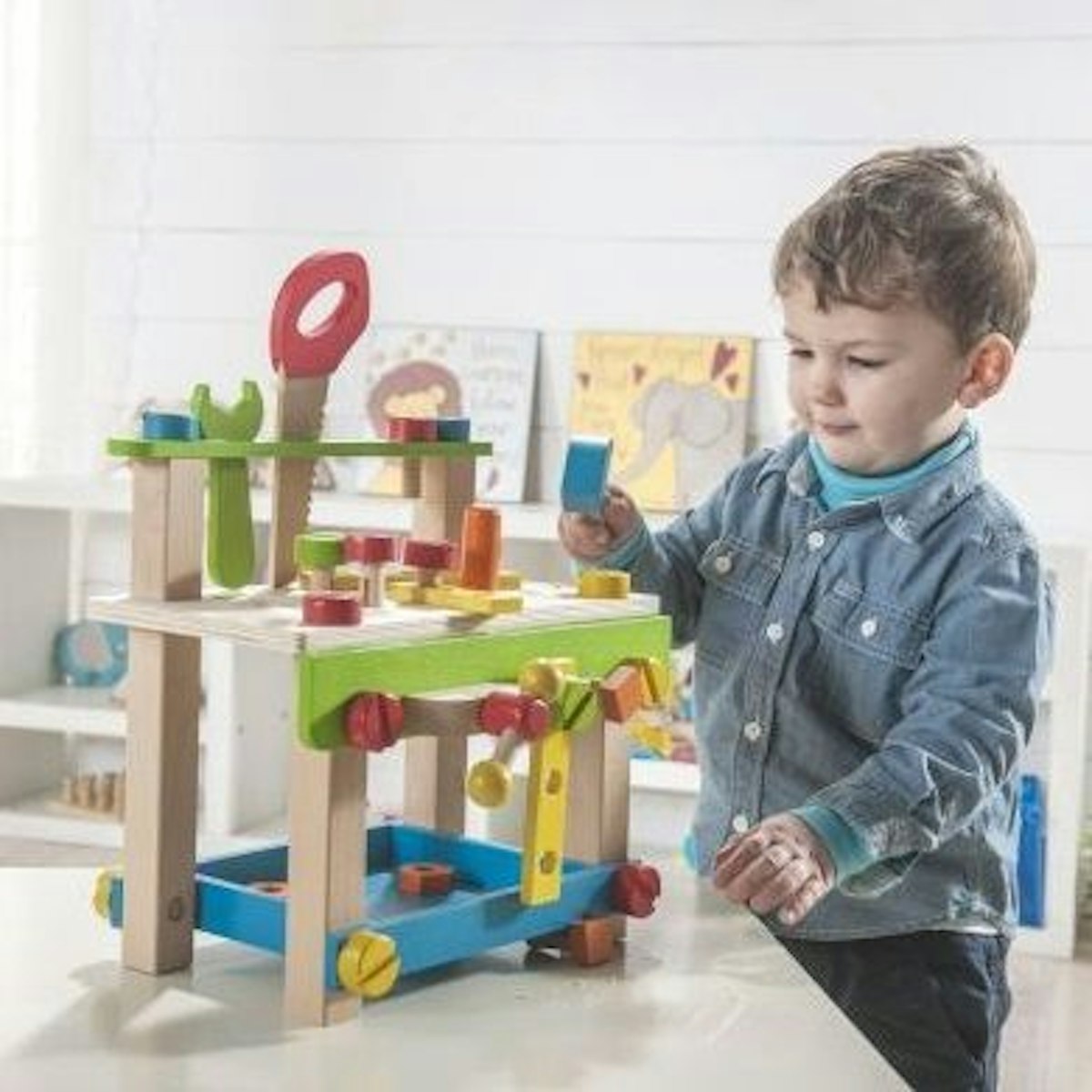 Werkbank Kinder klein mit Zubehör Werkbank Kinder klein mit Zubehör