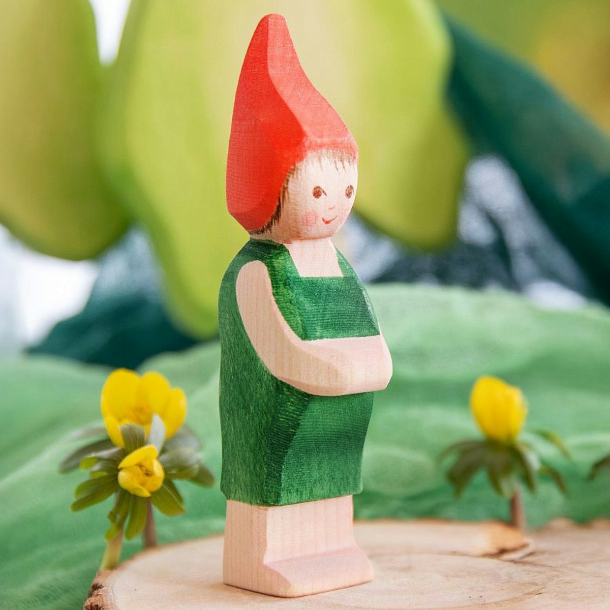 Wichtel Pepe Holzfigur 11 cm hoch Wichtel Pepe Holzfigur 11 cm hoch