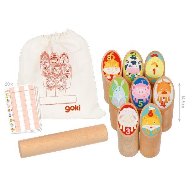 Wikingerspiel Tier Kubb, im Baumwollbeutel Wikingerspiel Tier Kubb, im Baumwollbeutel