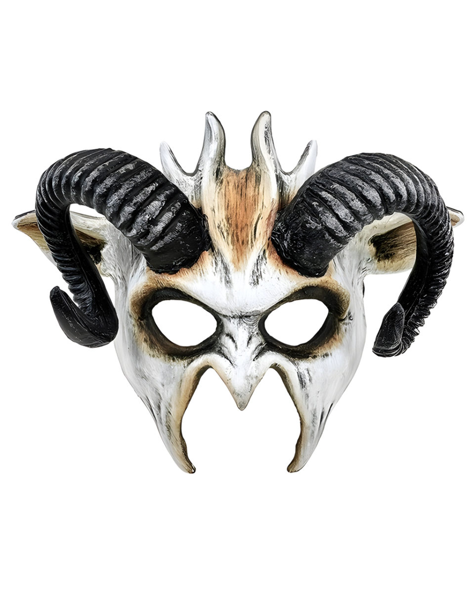 Wilde Dämonen Maske mit Hörnern Wilde Dämonen Maske mit Hörnern