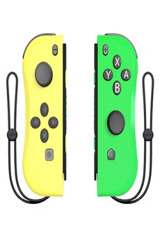 Wireless Joysticks for Nintendo Switch (L and R) Yellow Green