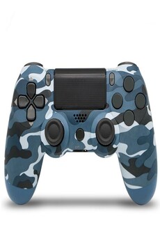 Wireless PS4 Controller for PlayStation Pro Slim and Standard - Blue Camo