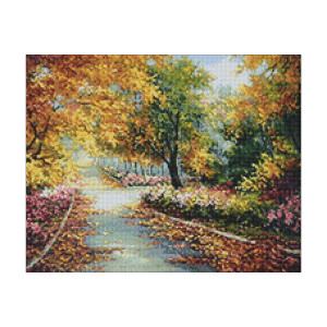 Wizardi Diamond Painting Packung Herbst 48x38cm von Wizardi