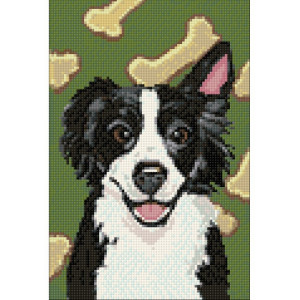 Wizardi Diamond Painting Packung Hund 20x30cm von Wizardi