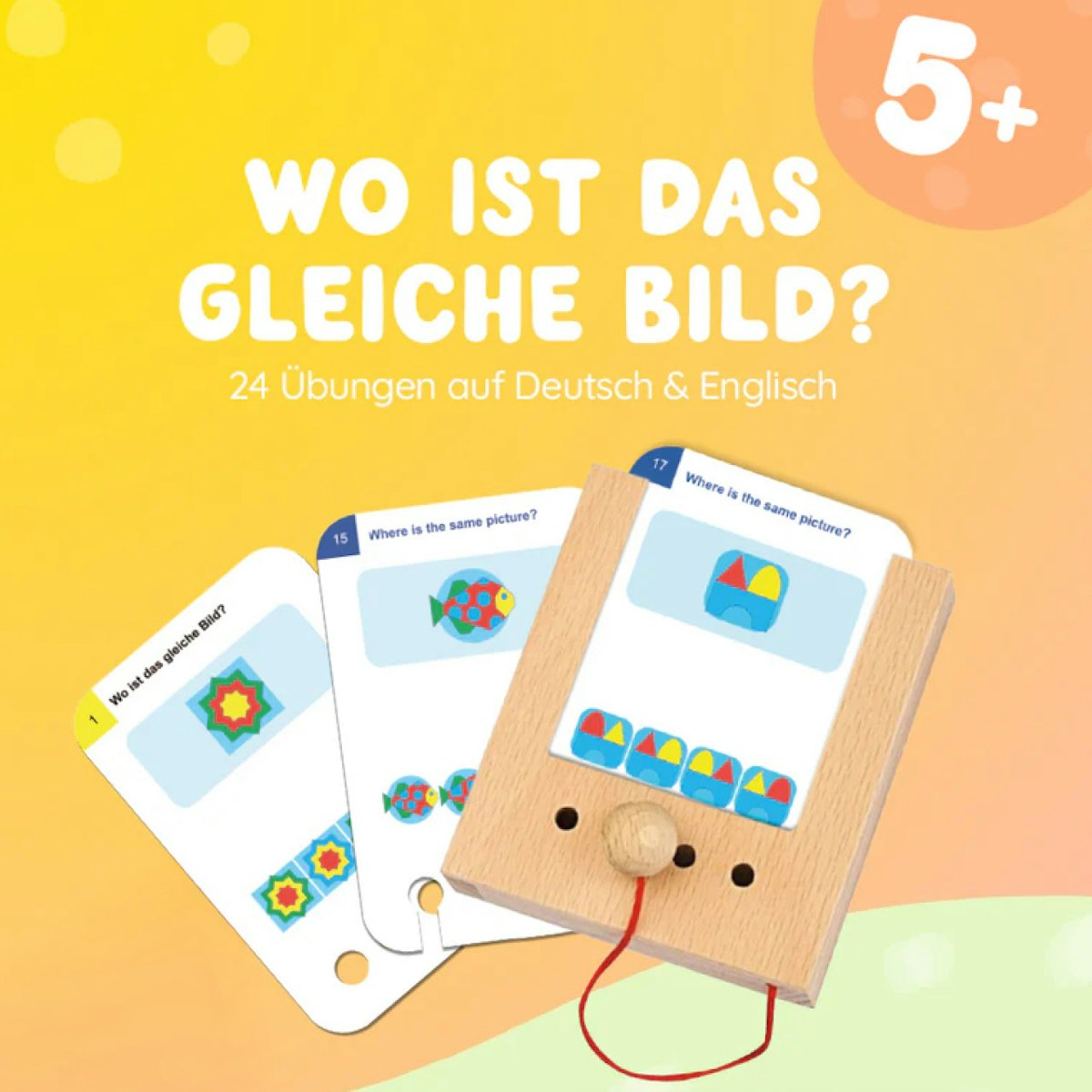 Wo ist das gleiche Bild? Kartensatz ab 5 Jahren (ohne Lochkasten) Wo ist das gleiche Bild? Kartensatz ab 5 Jahren (ohne Lochkasten)