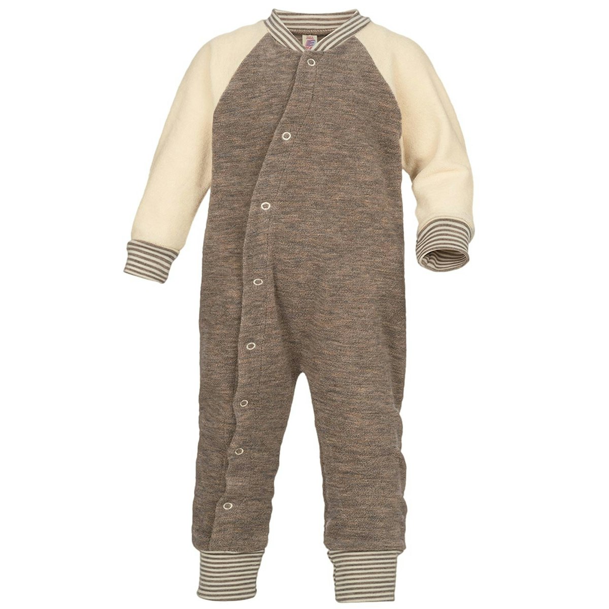 Woll Strampler Schlafanzug für die kühlere Jahreszeit 50/56 Woll Strampler Schlafanzug für die kühlere Jahreszeit 50/56