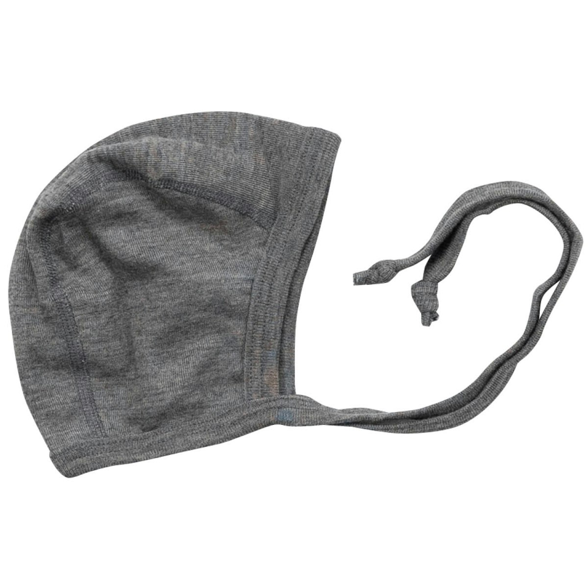 Wolle Seide Babymütze grau 50 Wolle Seide Babymütze grau 50