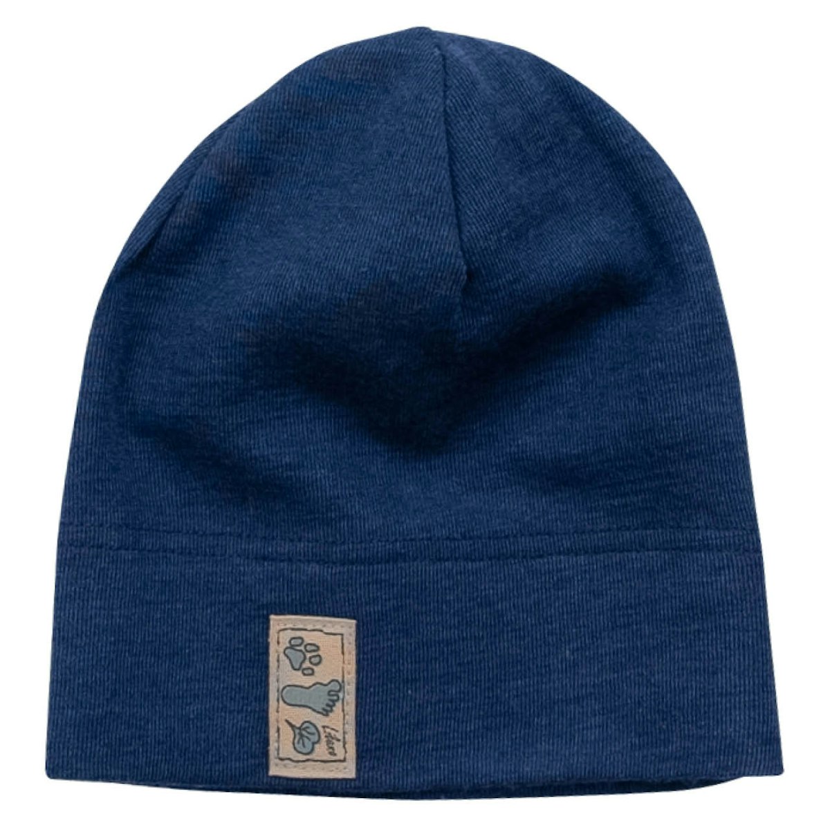 Wolle Seide Beanie marine 110/116 Wolle Seide Beanie marine 110/116