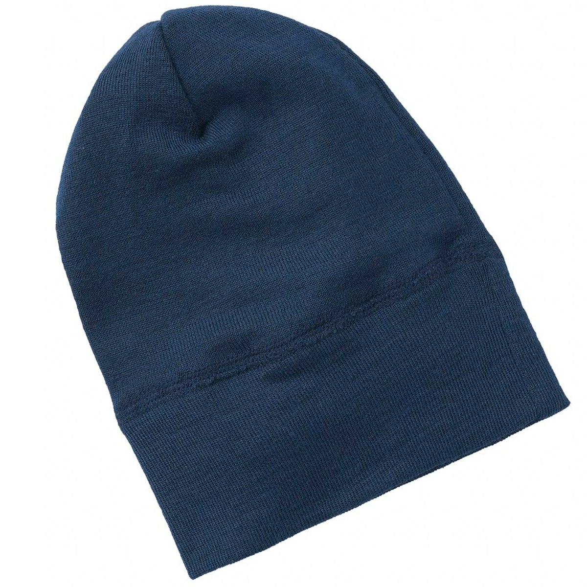 Wolle Seide Beanie marine 86/92 Wolle Seide Beanie marine 86/92