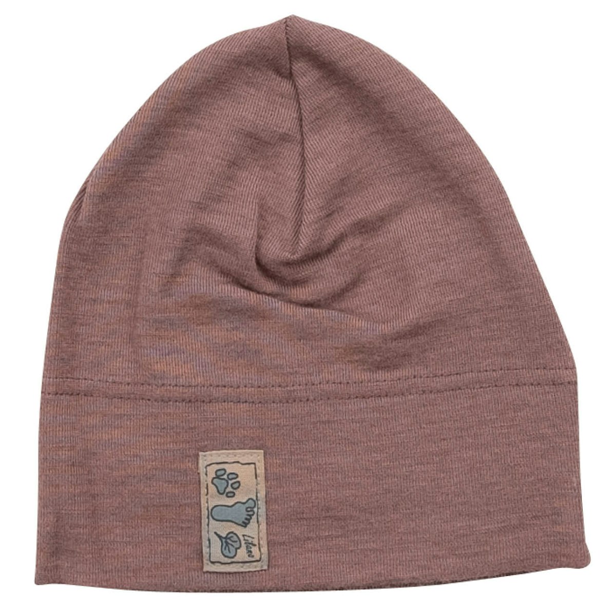 Wolle Seide Beanie mauve 98/104 Wolle Seide Beanie mauve 98/104