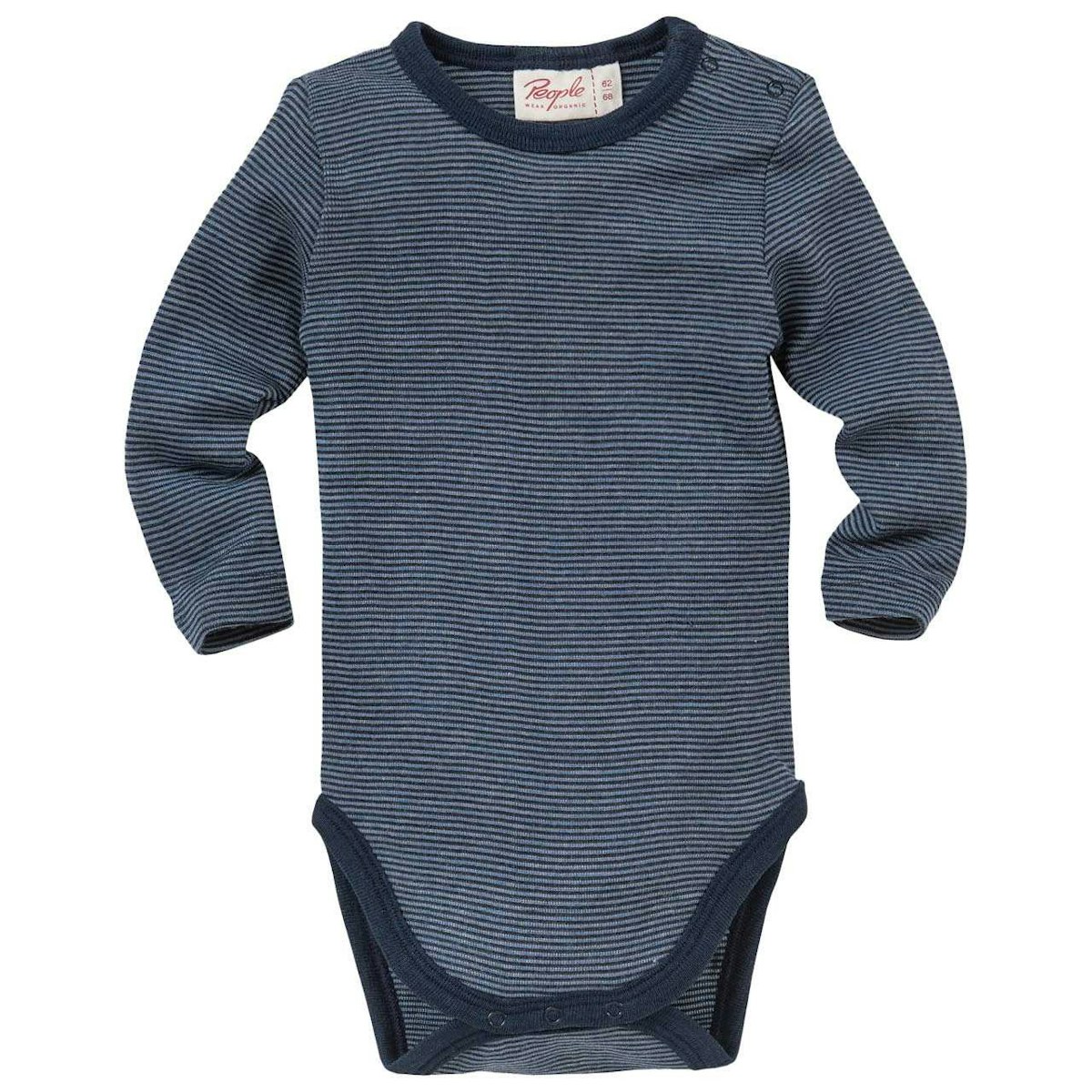 Wolle Seide Body langarm dunkelblau gestreift 98/104 Wolle Seide Body langarm dunkelblau gestreift 98/104