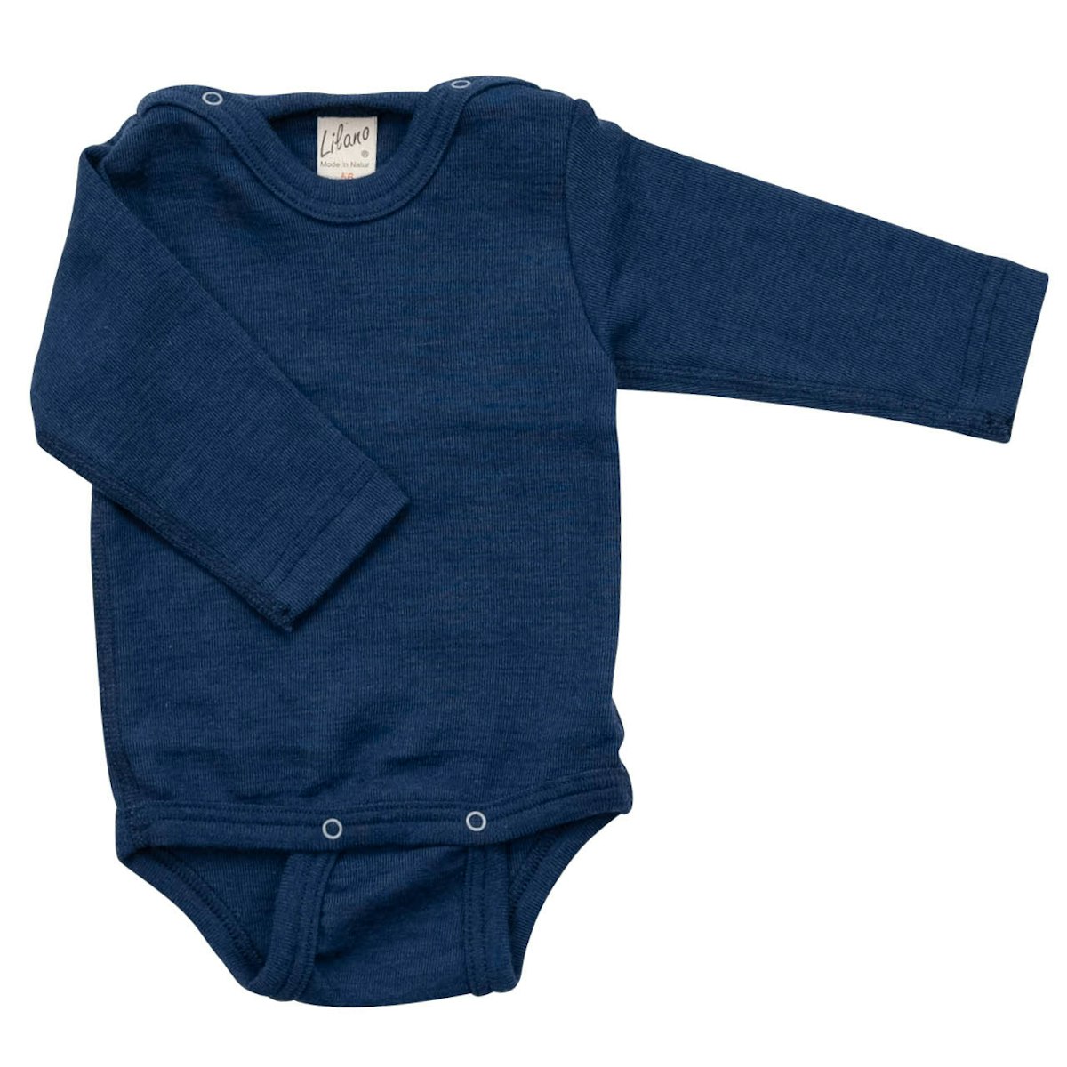 Wolle Seide Body langarm marine 68 Wolle Seide Body langarm marine 68