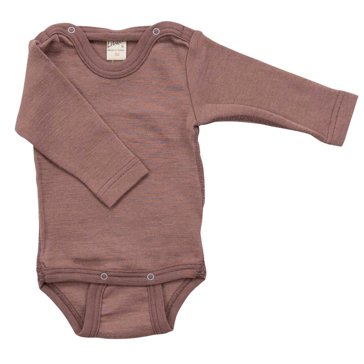 Wolle Seide Body langarm mauve 92 Wolle Seide Body langarm mauve 92