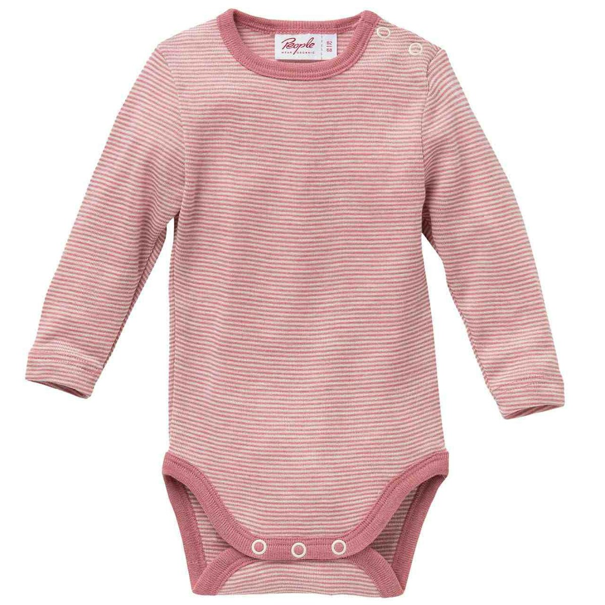 Wolle Seide Body langarm rosa gestreift 62/68 Wolle Seide Body langarm rosa gestreift 62/68