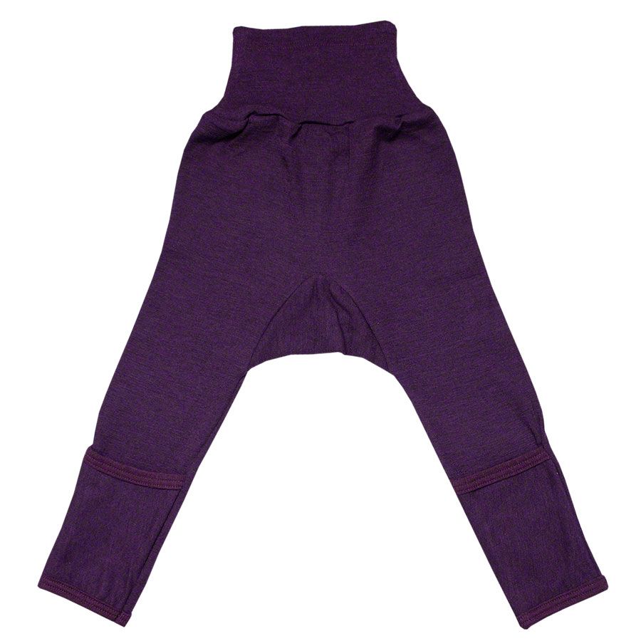 Wolle Seide Hose Bündchen lila 98/104 Wolle Seide Hose Bündchen lila 98/104