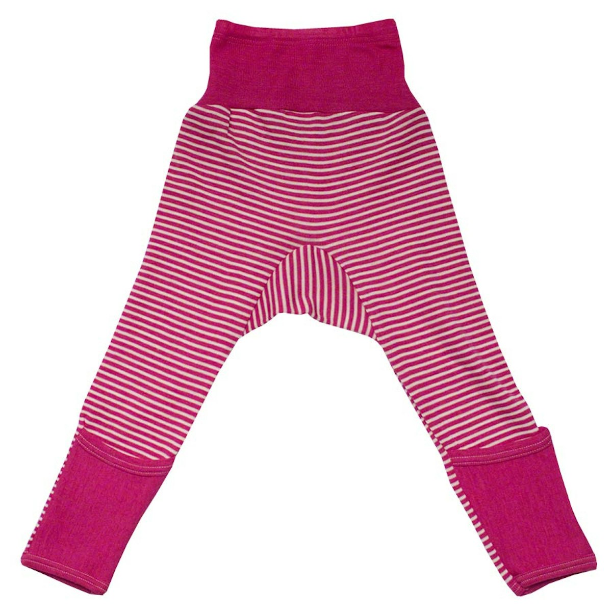 Wolle Seide Hose Bündchen rosa/pink gestreift 86/92 Wolle Seide Hose Bündchen rosa/pink gestreift 86/92