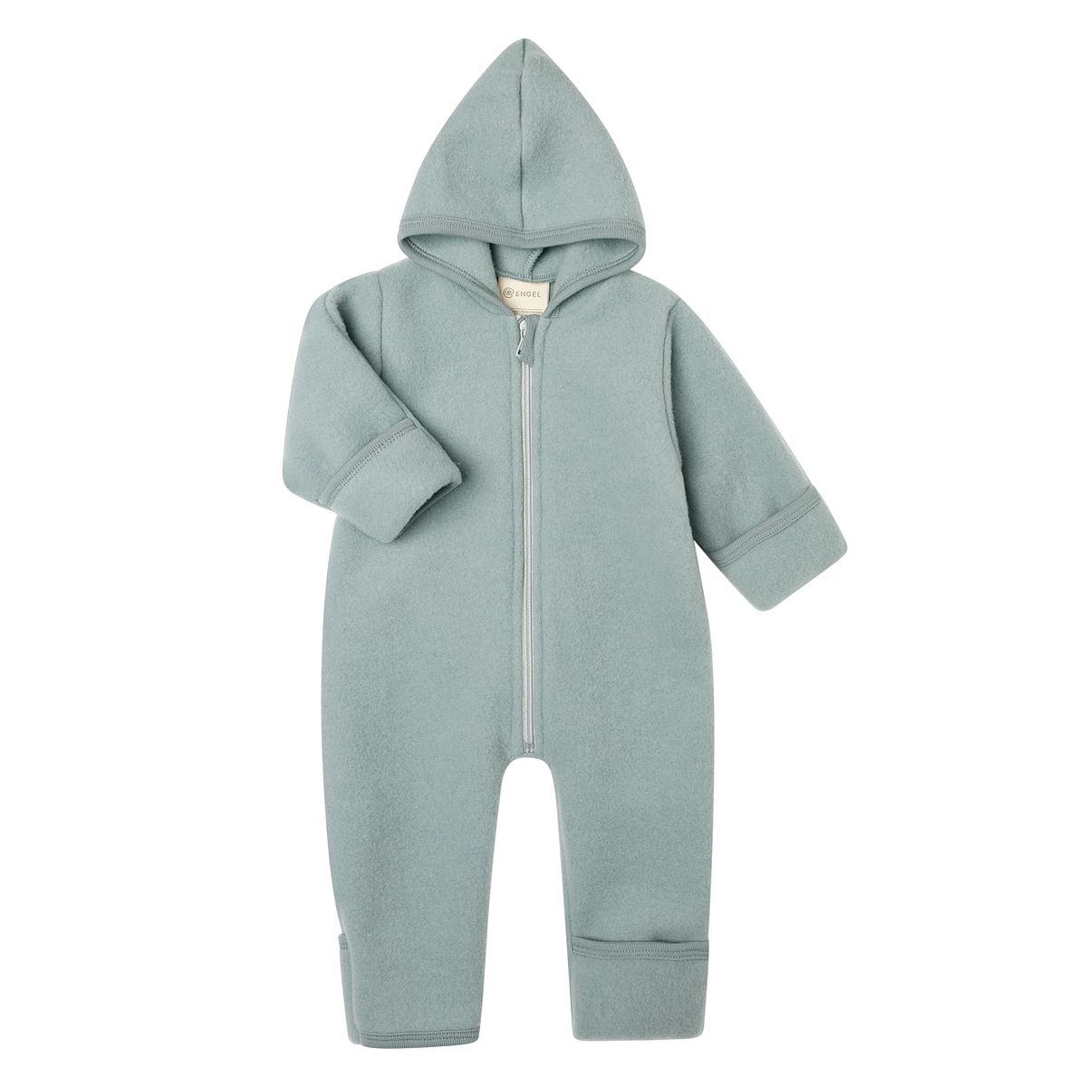Wollfleece Overall mit Reißverschluss bergblau 74/80 Wollfleece Overall mit Reißverschluss bergblau 74/80