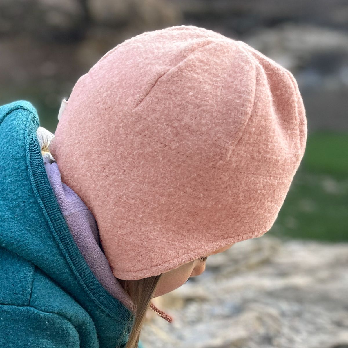 Wollwalkmütze mit Ohrenschutz Softpink 50/54 Wollwalkmütze mit Ohrenschutz Softpink 50/54