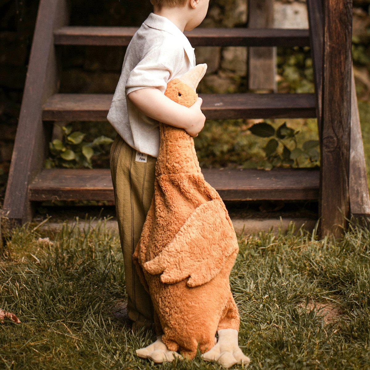 XL Kuscheltier & Wärmekissen Gans Dinkelspreu 80 cm rost XL Kuscheltier & Wärmekissen Gans Dinkelspreu 80 cm rost