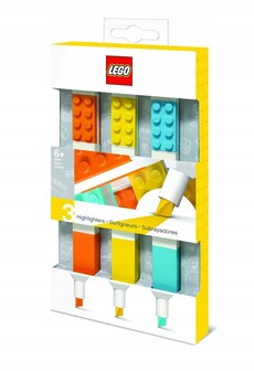 ZAKREŚLACZE LEGO 3 SZT ZESTAW