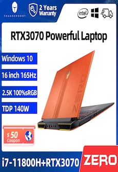 ZERO RTX3070 i7-11800H Gaming Laptop 165Hz 16'' inch Windows 10 Professional 16 GB 512