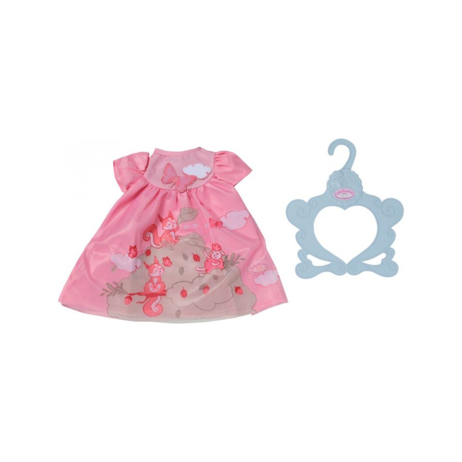 Zapf - Baby Annabell Kleid rosa Eichhörnchen 43 cm