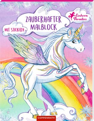 Zauberhafter Malblock - Einhorn-Paradies